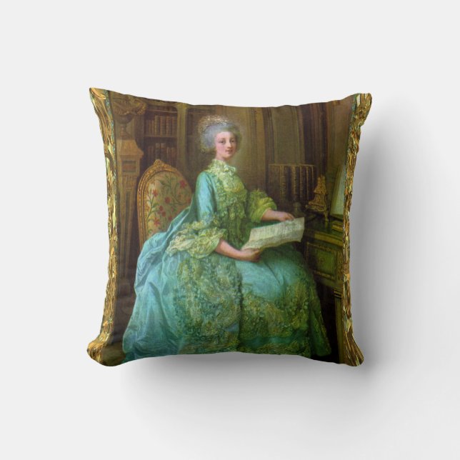 Coussin Antoinette Élégance Baroque (Recto)