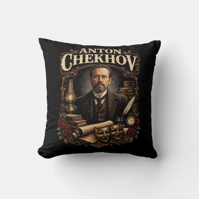 Coussin Anton Tchekhov (Recto)