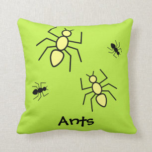 Coussin Ants vectoriels jaunes et noirs - Arrière - plan