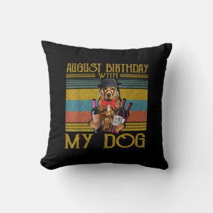 Coussin Août Anniversaire Avec Mon Irlandais Setter Dog 20