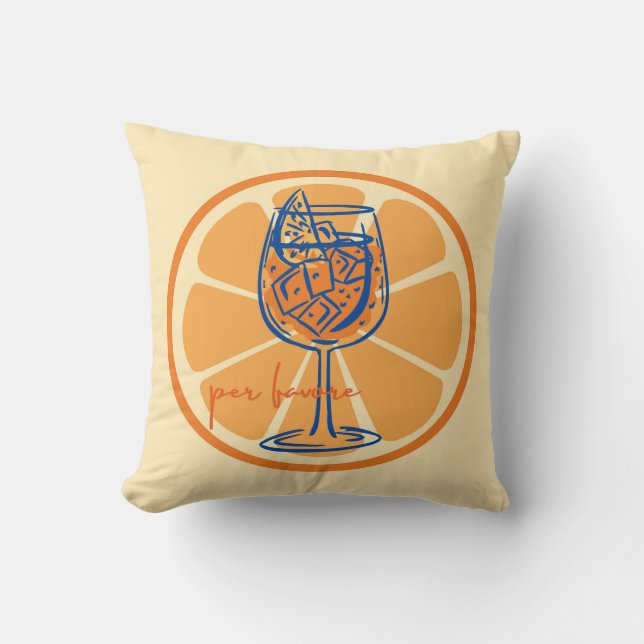 Coussin Aperol S'il Vous Plaît (Recto)