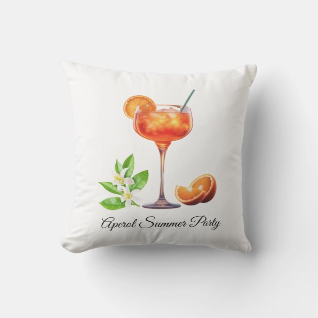 Coussin Aperol Summer Party (Recto)