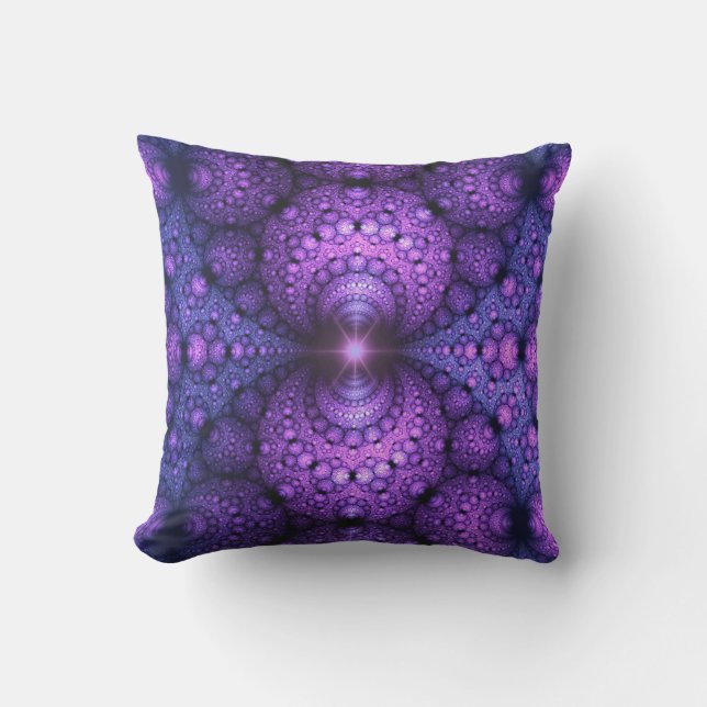 Coussin Apophyse fractale - Fusion d'atomes (Recto)