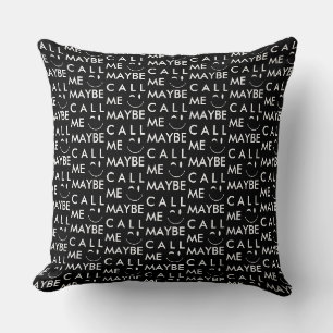 Coussin Appelle-moi peut-être icône sourire