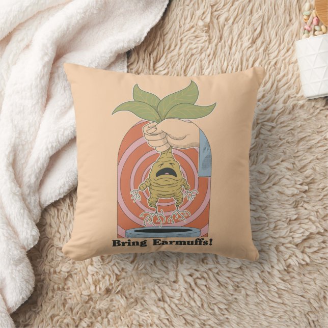 Coussin "Apportez des cache-oreilles !" Affiche hurlement  (Couverture)