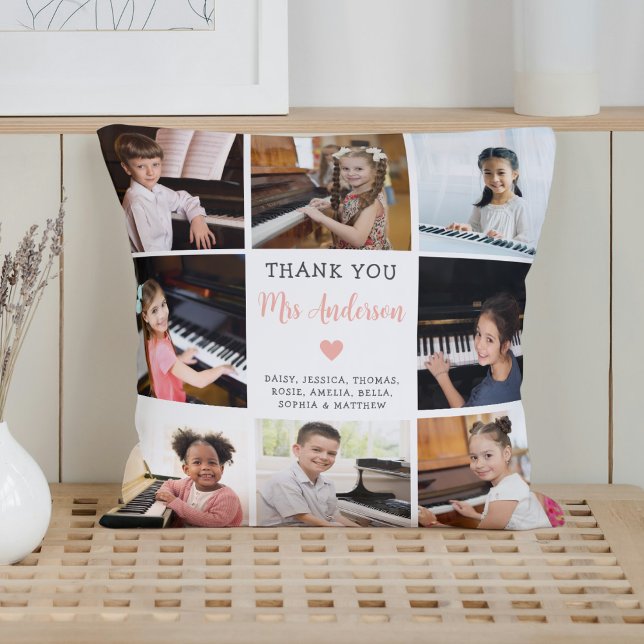 Coussin Appréciation de l'enseignant de musique photo Coll (Créateur téléchargé)