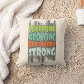 Coussin Apprendre • Grandir • Devenir • Fort (Couverture)