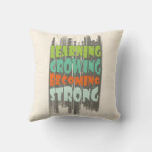 Coussin Apprendre • Grandir • Devenir • Fort (Verso)