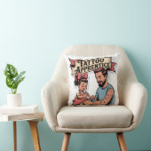 Coussin Apprentice de tatouage - Joli dessin papa & fille (Chaise)