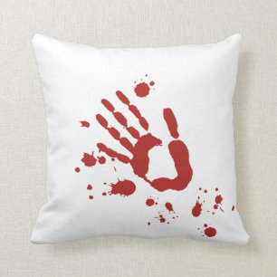 Coussin Appui verticaux sanglants de Halloween