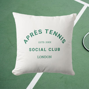 Coussin Après le tennis Social Club Custom Green Crest