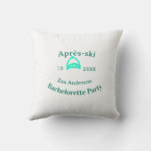 Coussin Après-ski enterrement de vie de jeune fille chapea (Verso)