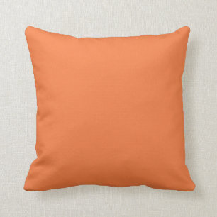 Coussin Apricot de mangue orange solide