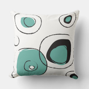 Coussin Aqua FUNKY DOTS DESIGN Retro Jeu d'oreiller