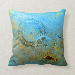 Coussin Aqua Gears Steampunk