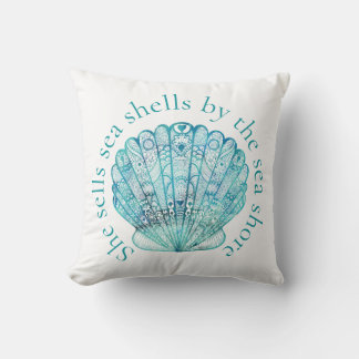 Coussin Aqua Sea Shell
