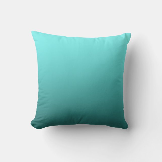 Coussin Aqua Turquoise Plongé Moderne Décor tendance (Recto)
