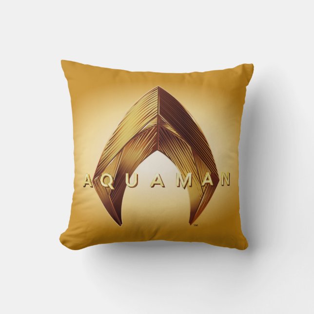 Coussin Aquaman | Logo Golden Aquaman (Recto)