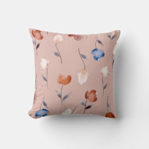 Coussin Aquarelle Abstraite Florale : Pastel Seamless.