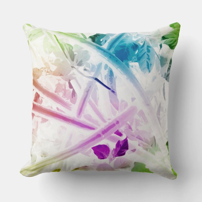 Coussin Aquarelle Abstraite Oreillère à lancer (Recto)