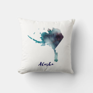 Coussin Aquarelle Alaska États-Unis