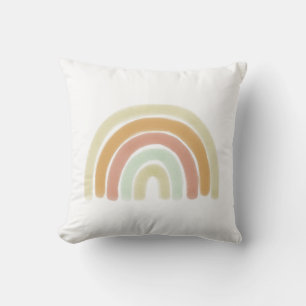Coussin Aquarelle arc-en-ciel neutre