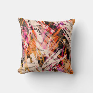 Coussin Aquarelle, arrière - plan abstrait vintage.