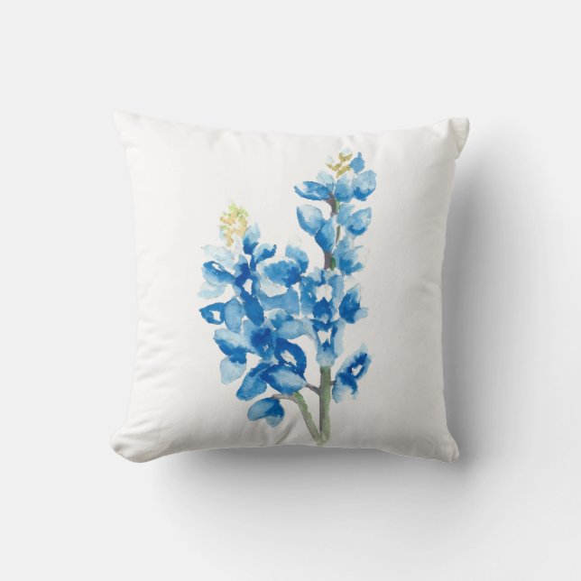 Coussin Aquarelle bleu (Recto)