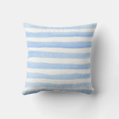 Coussin Aquarelle bleu et blanc pour bébé Horizontal (Verso)