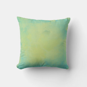 Coussin Aquarelle bleu et vert