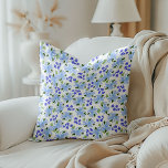 Coussin Aquarelle bleue Jardin floral Jeu d'oreiller<br><div class="desc">Jouez à votre jeu de déco à la maison avec cette belle aquarelle bleue Jardin Floral jetez l'oreiller.</div>