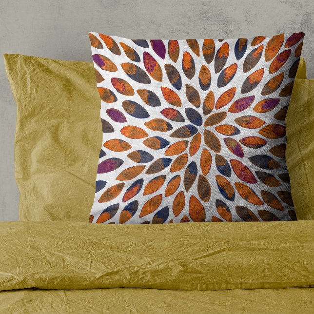 Coussin Aquarelle brosse traits - effet rouillé (Créateur téléchargé)