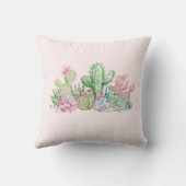 Coussin Aquarelle Chic Succulentes (Verso)