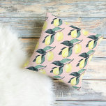Coussin Aquarelle Citrons et Feuilles Motif jaune sans cou<br><div class="desc">Aquarelle Citrons et Feuilles Motif jaune sans couture</div>