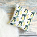 Coussin Aquarelle Citrons jaunes Motif sans couture<br><div class="desc">Aquarelle Citrons jaunes Motif sans couture</div>