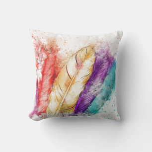 Coussin Aquarelle colorée
