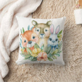 Coussin Aquarelle conception d'animaux mignons (Couverture)