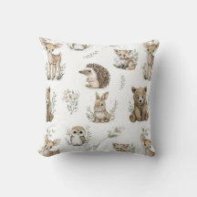 Aquarelle d'animaux mignons de la forêt