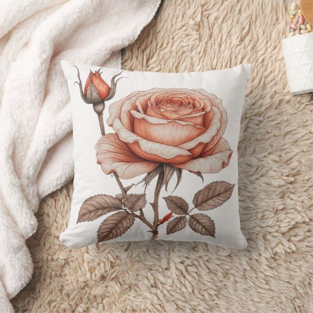 Coussin aquarelle de fleur (Couverture)