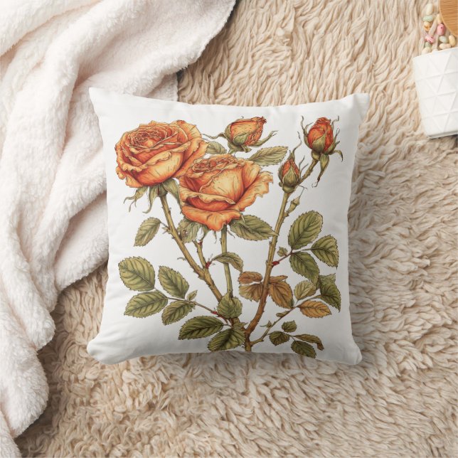 Coussin aquarelle de fleur (Couverture)
