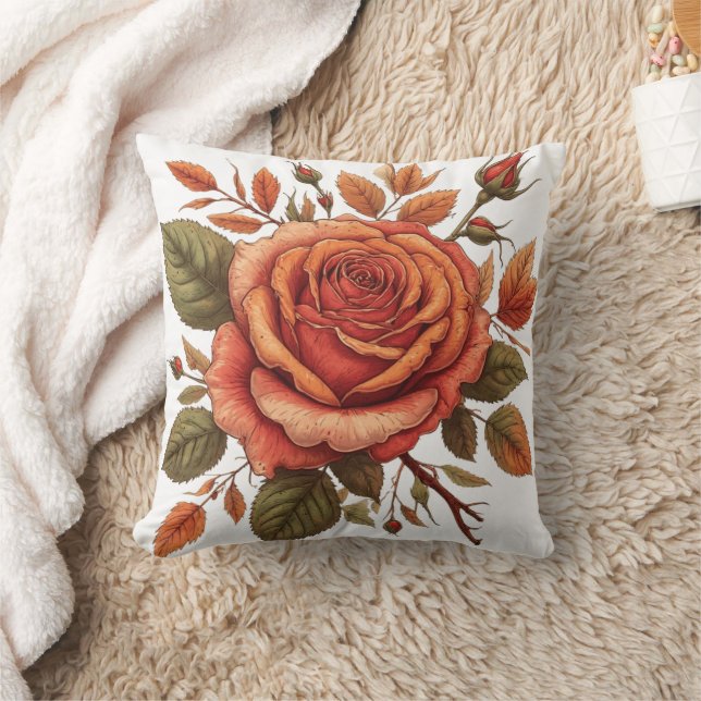 Coussin aquarelle de fleur (Couverture)