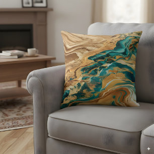 Coussin Aquarelle de marbre