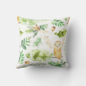 Coussin Aquarelle de Owl Greenery (Verso)