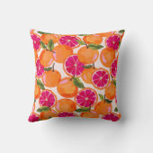 Coussin Aquarelle de pamplemousse (Verso)