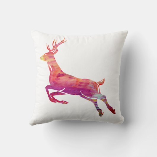 Coussin Aquarelle de rennes (Verso)