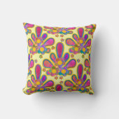 Coussin Aquarelle décadente dorée rétro Ploomf lever de so (Recto)