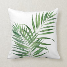 Aquarelle des Feuilles de palmiers tropicaux