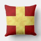 Coussin Aquarelle #Drapeau de signalisation maritime | NB (Verso)