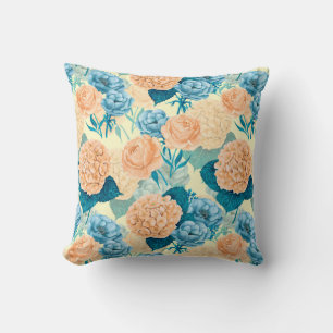 Coussin Aquarelle du jardin de printemps