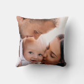 Coussin Aquarelle feuillage photo cadeau personnalisé (Verso)